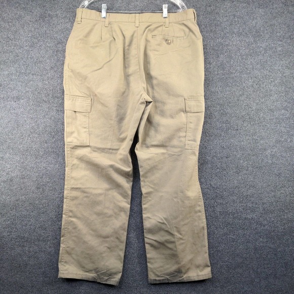 Edwards Men's Subaru Uniform Pants Tan Size 18 UL Cargo Pockets Embroidered Logo - Picture 5 of 15